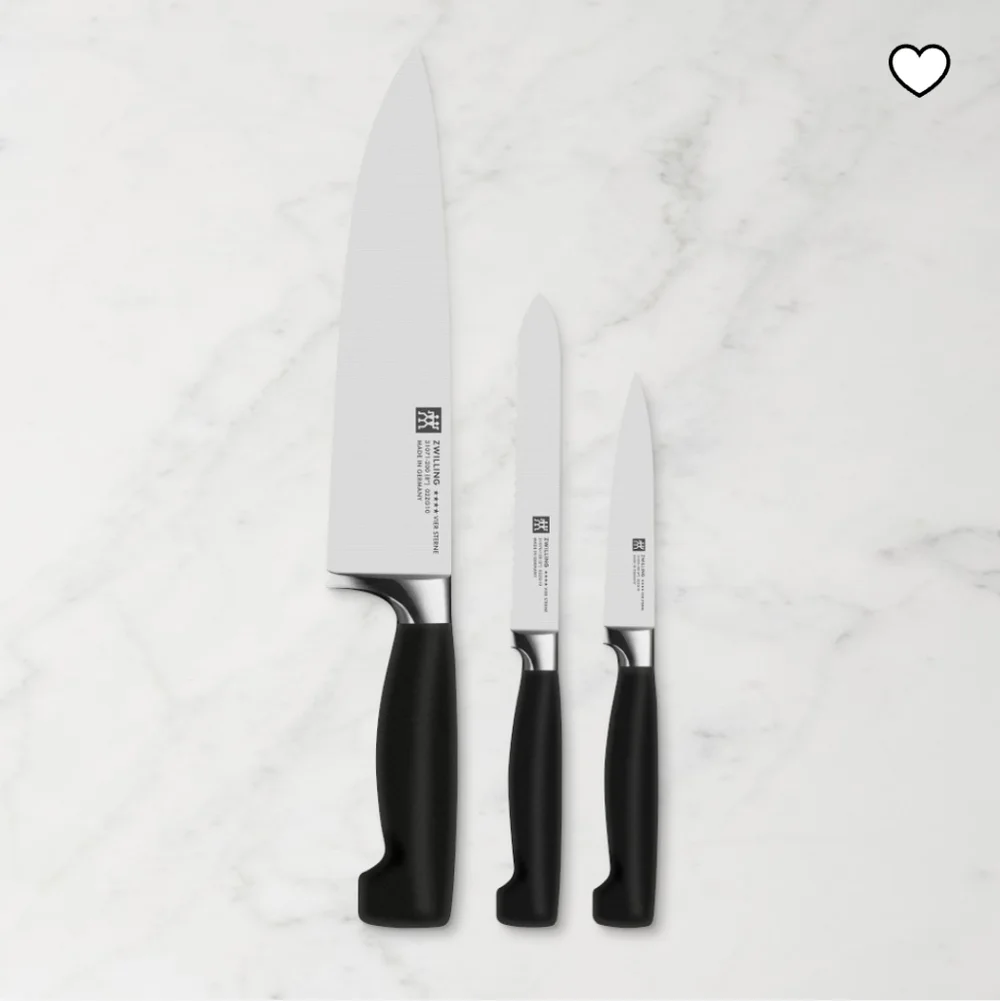 Zwilling J.A. Henckels Four Star 3-Piece Essentials Starter Knife Set, $229.95